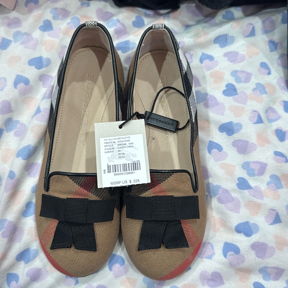 Burberry girls shoes.